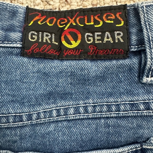 Vintage No excuses Girl Gear Flare Leg Jeans with heart design size 11/12 - Picture 9 of 9